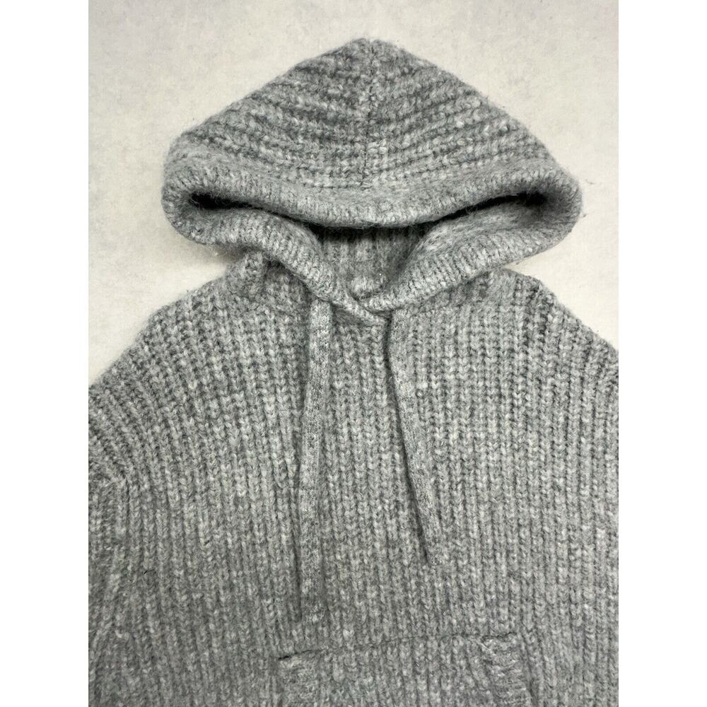 Zara Oversized Knit Sweatshirt Womens‎ Size XS Gray Chic - Picture 3 of 11